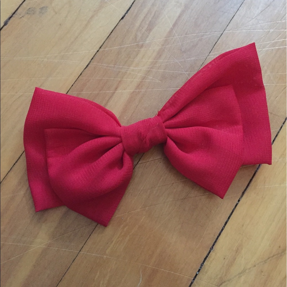 Red Hair Bow